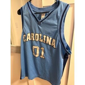 UNC North Carolina Tar Heels Jersey XL Blue Foot Locker Team Edition Stitched 01